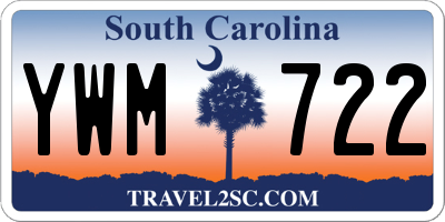 SC license plate YWM722