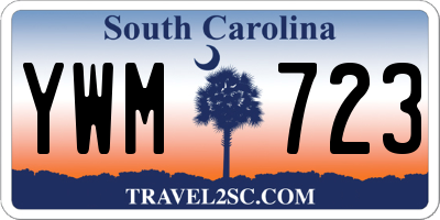 SC license plate YWM723