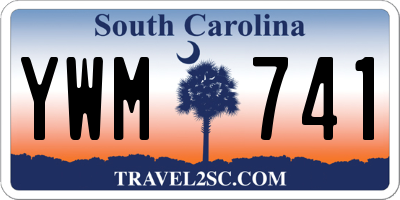 SC license plate YWM741
