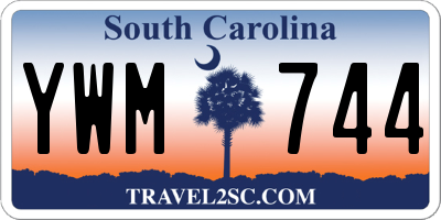 SC license plate YWM744