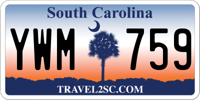 SC license plate YWM759