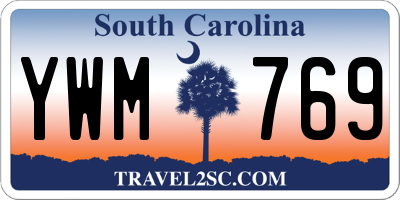 SC license plate YWM769