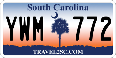 SC license plate YWM772