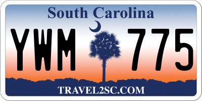 SC license plate YWM775