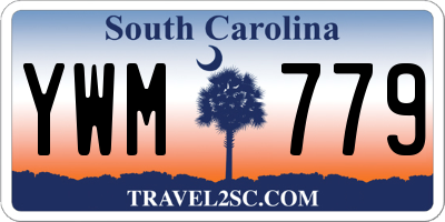 SC license plate YWM779