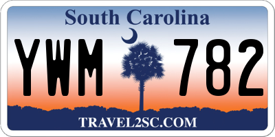 SC license plate YWM782