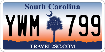 SC license plate YWM799