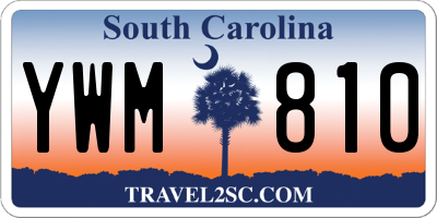 SC license plate YWM810