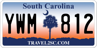SC license plate YWM812
