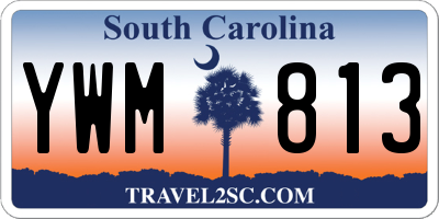 SC license plate YWM813