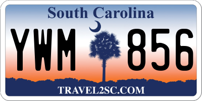SC license plate YWM856