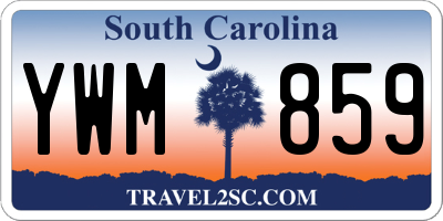 SC license plate YWM859