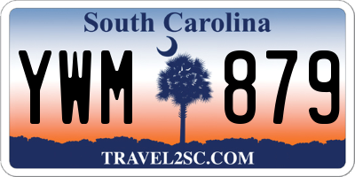 SC license plate YWM879
