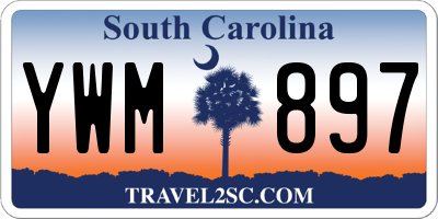 SC license plate YWM897