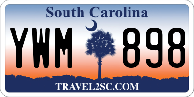 SC license plate YWM898