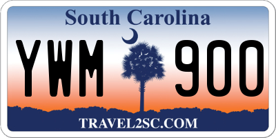 SC license plate YWM900