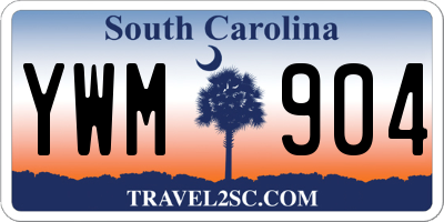 SC license plate YWM904