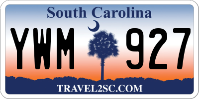 SC license plate YWM927
