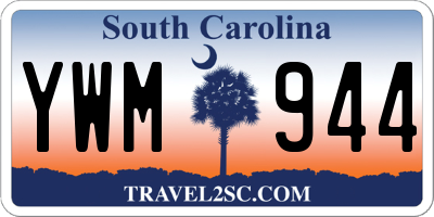 SC license plate YWM944