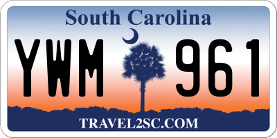 SC license plate YWM961