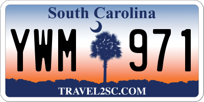 SC license plate YWM971