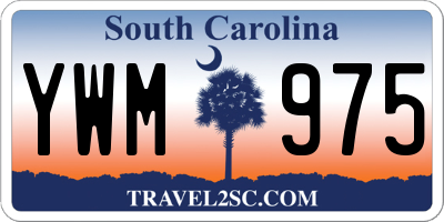 SC license plate YWM975