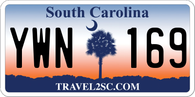 SC license plate YWN169