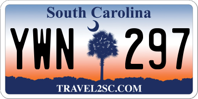 SC license plate YWN297