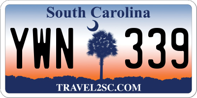 SC license plate YWN339