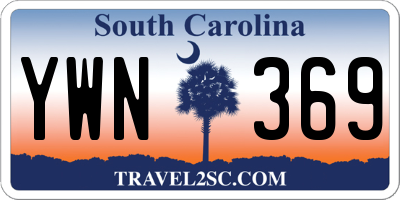 SC license plate YWN369