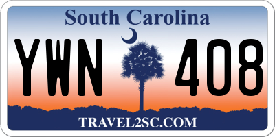 SC license plate YWN408