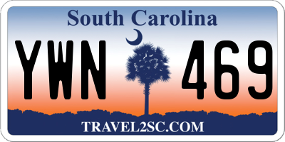SC license plate YWN469