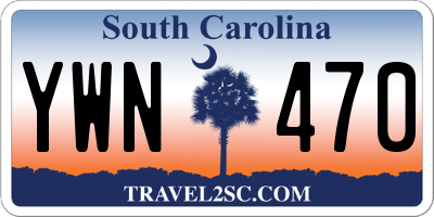 SC license plate YWN470