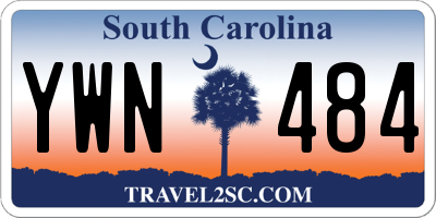 SC license plate YWN484