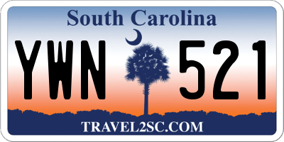 SC license plate YWN521