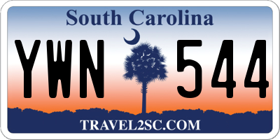 SC license plate YWN544