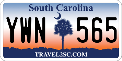 SC license plate YWN565
