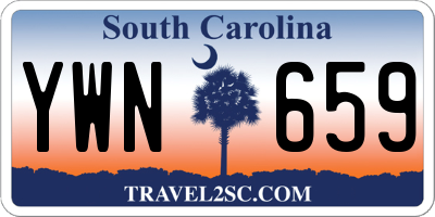 SC license plate YWN659