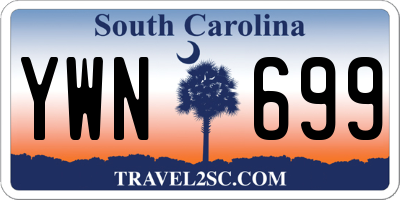 SC license plate YWN699