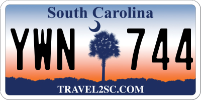 SC license plate YWN744