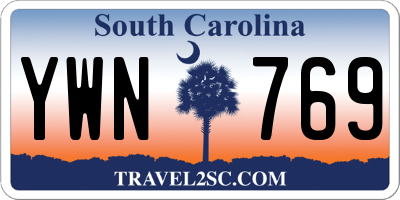 SC license plate YWN769