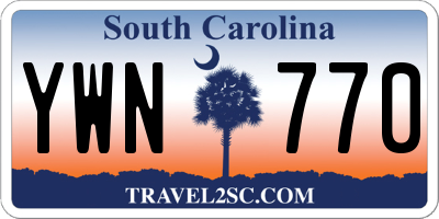 SC license plate YWN770