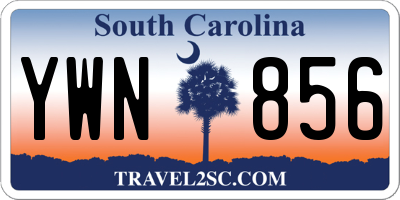 SC license plate YWN856