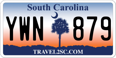 SC license plate YWN879