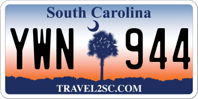 SC license plate YWN944