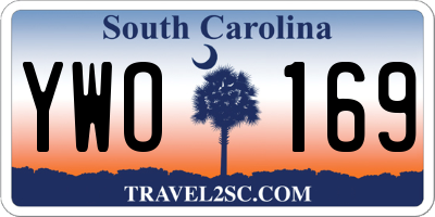 SC license plate YWO169