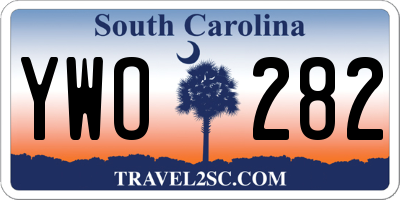 SC license plate YWO282