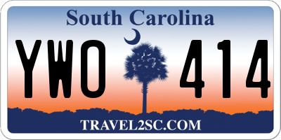 SC license plate YWO414