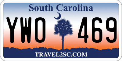 SC license plate YWO469