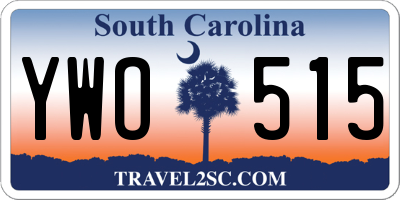 SC license plate YWO515